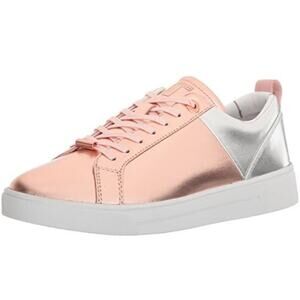 Ted Baker Sneakers Womens 9 Rose Gold Tennis Shoes Leather Designer Luxury Work